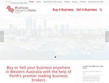 Tablet Screenshot of businesssalesperth.com.au
